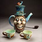 Grafton teapot with  cups