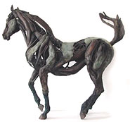 Pferdeskulptur Bronze