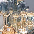 Schapsgläser gold-blau