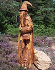 Holzskulptur Zauberer - Craggs