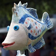 Gartenstele Fisch