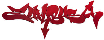 Schriftzug Graffiti Typografie