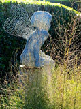 Gartenfigur Engel aus Draht