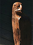 Holzbild aus Fachwerkbalken - Falke