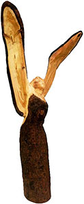 Holzskulptur Engel