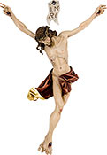 Jesus Christus gekreuzigt - Holzfigur