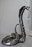 Recycling-Kunst - Klaperschlange aus Radkappen