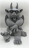 Strickpuppe Teufel