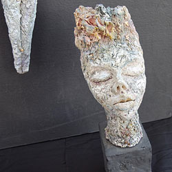 Skulptur Frauenkopf