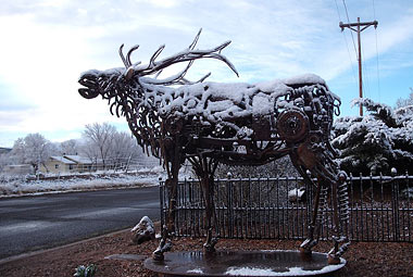 Skulptur Hirsch