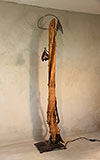 Leuchte aus Holunder-Holz