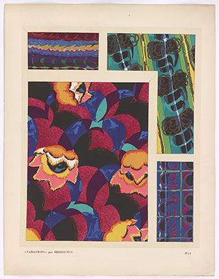 Schablonendruck aus der Mappe “Variations” von Edouard Benedictus und Jean Saudé