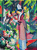 August Macke. Spazier­gang in Blumen, 1912.