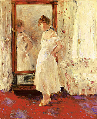 Berthe Morisot. Der Spiegel (La Psyché), 1876