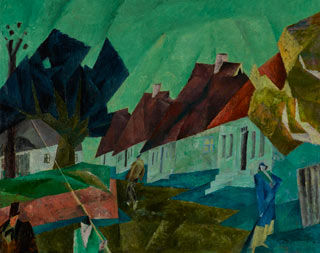 Lyonel Feininger. Dorf Alt-Salenthin um 1912.