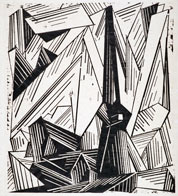Lyonel Feininger. Gelmeroda. Grafik 1920. 