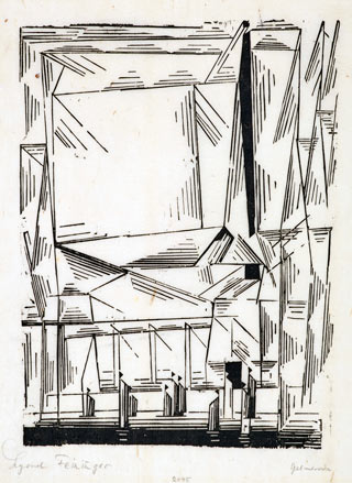 Bauhaus am Folkwang. Lyonel Feininger. Gelmeroda A 1920
