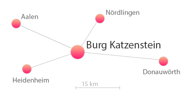 Anfahrtskizze Burg Katzenstein